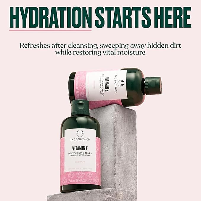 The Body Shop Vitamin E Hydrating Toner – Hydrates, Refreshes & Cleans – for All Skin Types – 8.4 oz