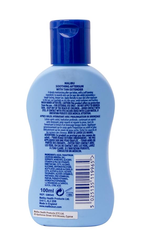 Malibu Sun After Sun Care, Moisturising Lotion with Tan Extender, Original, 100ml