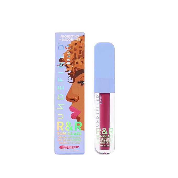 Undefined R&R Sun Glaze SPF 40 Mineral Lip Oil Tint Sunscreen (Pink)