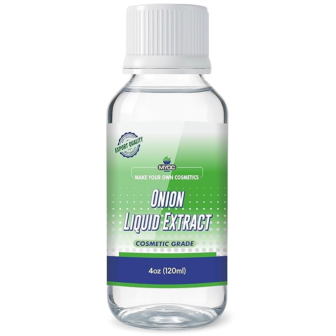 MYOC Onion Liquid Extract - 120ml / 4.05 fl oz - Cosmetic Grade Botanical Ingredient, Non-Edible, Herbal Extract for DIY Skincare & Haircare
