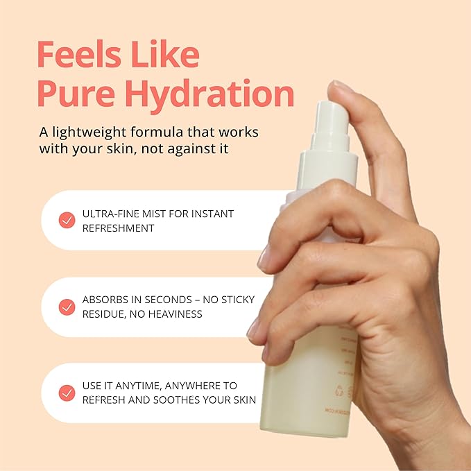 YOUZU Hypochlorous Acid Daily Refresh Spray – Gentle, pH-Balanced Cleanser & Toner – Alcohol-Free, Fragrance-Free, Vegan, Cruelty-Free – Hydrate & Soothe Sensitive Skin