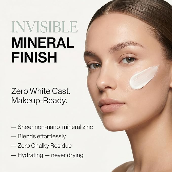 Daily Face Sunscreen SPF 35 Moisturizer with Tallow, Zinc Oxide, Hyaluronic Acid & Vitamin E – Mineral, Reef Safe Sunscreen for Hydration & Broad Spectrum UV Protection, 1.7 oz