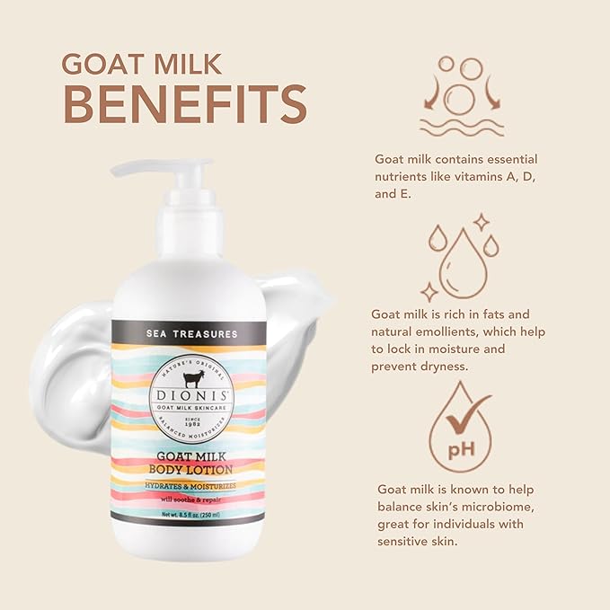 Dionis Goat Milk Body Lotion Sea Treasures 8.5 oz (Pack of 1)
