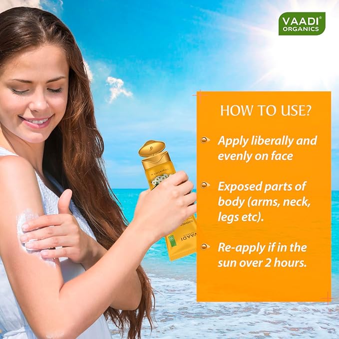 Vaadi Herbals Sunscreen Lotion SPF-50, 110g