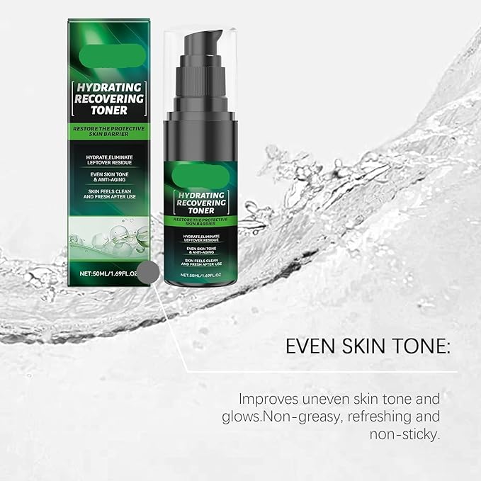Men's Moisturizing Toner - Hydrating Brightening Oil-Control Essence Spray, Gentle Universal Facial Toner(2PCS)