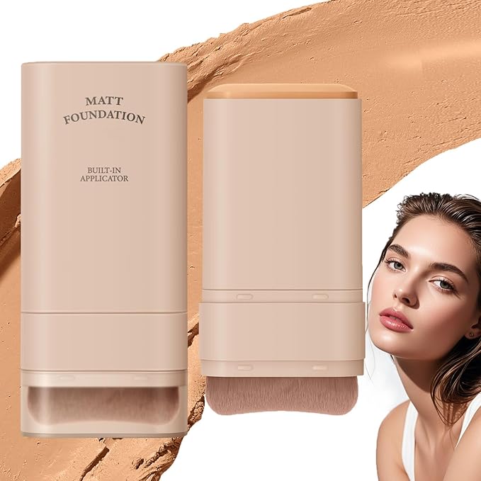 VV Foundation Stick, VV Double Head Foundation Make-Up Stick, 6 in 1- Luxury Anti-Wrinkle Foudations, Korean Foundations (#04)