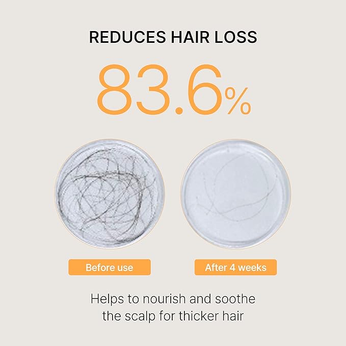 Korean Hair Thickening Shampoo with Matsutake mushroom, for Hair Loss and Hair growth – 300ml 100% Vegan, Paraben&Sulfate&Silicon Free - more than 8