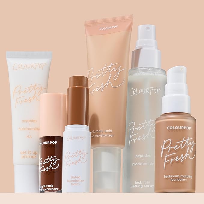 ColourPop Pretty Fresh Tinted Moisturizer - Hydrating Skin Tint with Lightweight Coverage - Formulated with Hyaluronic Acid & Coconut Water for Healthy-Looking Skin - Medium 12W (1.45 oz)