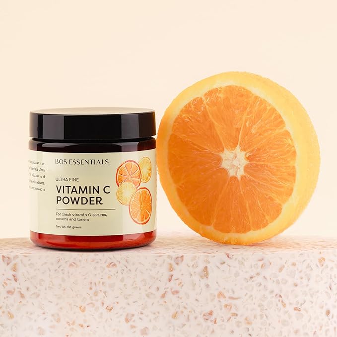 Ultra Fine Vitamin C Powder, 100% Pure Ascorbic Acid, Non-GMO, Cosmetic-Grade, Dissolves Instantly for DIY Serums, creams, and toners