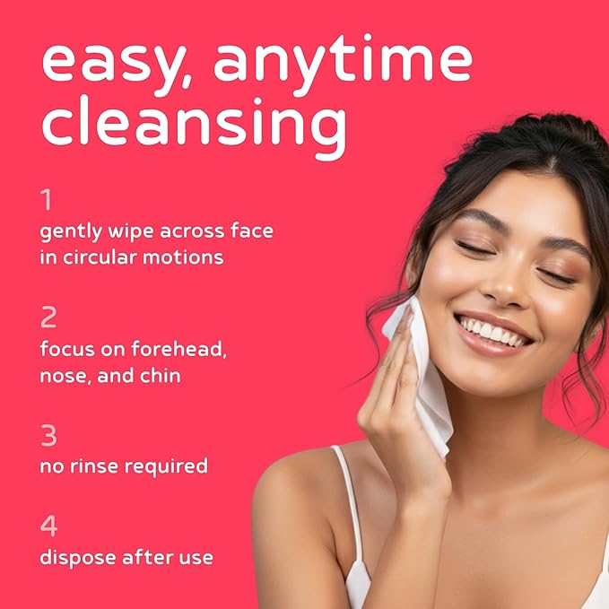 PB & JAY Cleancare Cleansing Wipes – 30 Count – Makeup Remover for Soft, Balanced Skin – Hydrating Korean Face Wipes for Sensitive Skin (Rose Water)