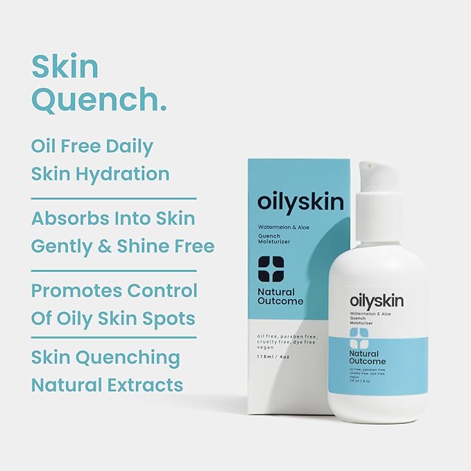 Oilyskin Quench Moisturizer by Natural Outcome for Women - 4 oz Moisturizer