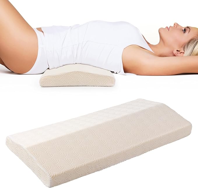 Cozyhealth Lumbar Support Pillow for Sleeping Memory Foam Lumbar Support Cushion for Lower Back Pain Relief, Back Support Bed Pillow Waist Support (Large)