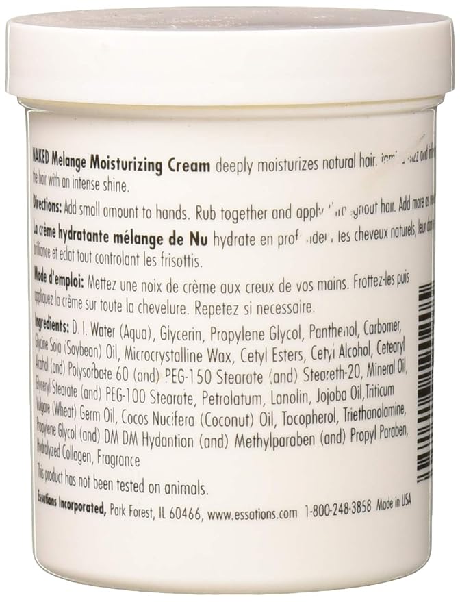Naked by Essations Melange Moisturizing Cream, 8 Ounce