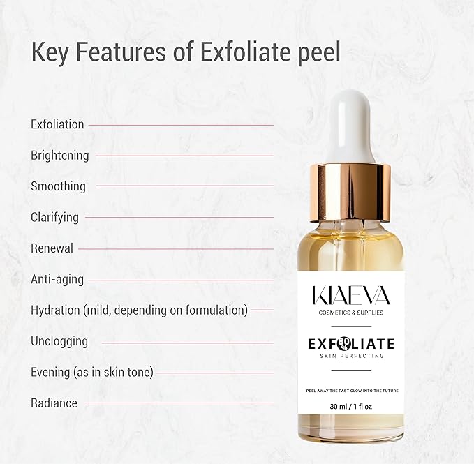 80% Gentle Peeling Exfoliant and Smoothing Daily Toner for More Even-Looking Skin Tone, Unit Net Fl. 1oz / 30ml