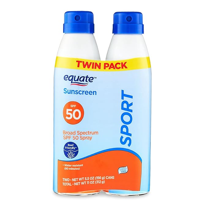 Sport Broad Spectrum Sunscreen Spray, SPF 50, Twin Pack