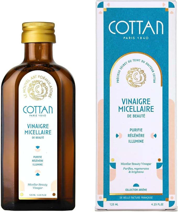 Paris Micellar Beauty Apple Vinegar Facial Toner | Natural Lotion with Citrus, Maple & Bilberry | Delivers Intense Hydration, Minimize Blemishes, Pores Gentle Soothing Vegan 4.2oz