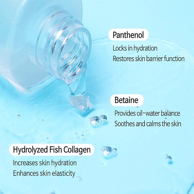 TIAM Vita B5 Toner, Hydrating & Low pH Facial Toner with Panthenol, Betaine & Collagen, Lightweight Moisture Boost for Dry & Sensitive Skin, Korean Skincare 6.08 fl.oz. 180ml