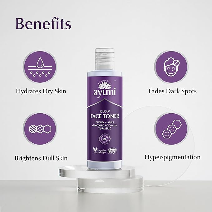 Ayumi Turmeric Face Toner for Women & Men | Hydrating Toner | 5 Fl Oz