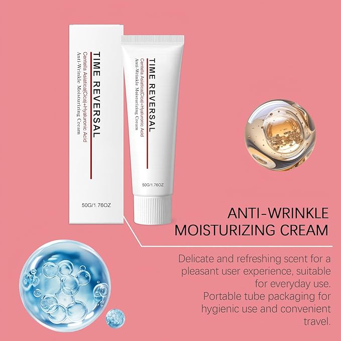 2PCS All-In-One Skin Moisturizer Cream for Face, Lotion - Nourishing, Hydrates, Firms & Reduces Wrinkles with Centella Asiatica (Cica), Collagen & Hyaluronic Acid