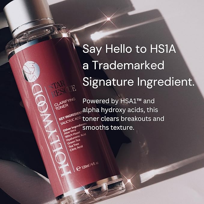 Clarifying Toner - Sweden’s #1 Skin Care Brand* Glow BHA + PHA Pore-Tight Facial Toner - Mild Exfoliating Toner with Hyaluronic Acid, Green Tea, Citric Acid + Tea Tree. 120ml