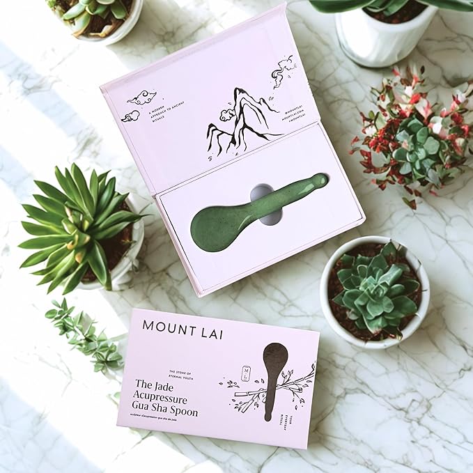 Mount Lai - The Gua Sha Facial Lifting Tool (Jade Gua Sha Spoon)