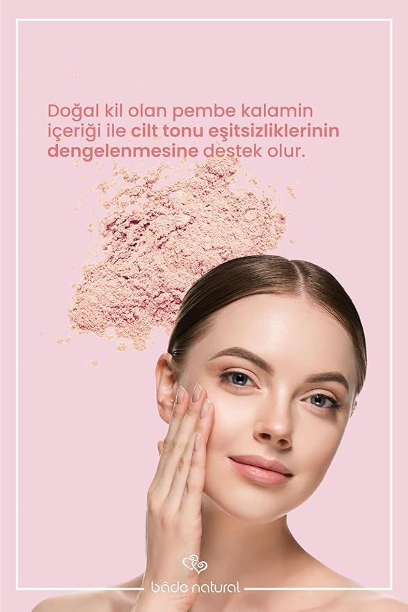 Bade Natural Pink Tinted Mineral Sunscreen Stick SPF 50 – Tone-Correcting & Brightening Sunblock with Zinc Oxide & Calamine for Face – Water Resistant, Non-Greasy, 100% Natural Oils, 0.56 oz