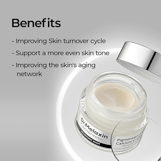 Dr.Melaxin Cemenrete Picotonic Shot Calcium cream for Even Skin Tone & Skin Clarity, 0.88 oz