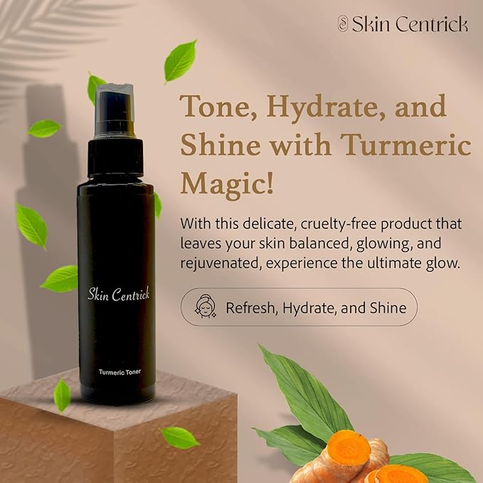 Turmeric Toner, Help heal Skin Problems and Maintain Your PH Levels for Healthier, Glowing Skin.