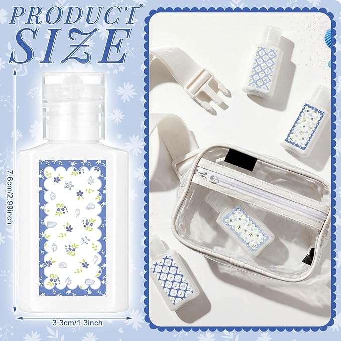 Demissle 24 Pcs Amalfi Coast Mini Sunscreen Bulk Travel Size 1 oz Summer Beach Sunscreen Lotion Spf 30 for Nautical Summer Party Supplies Bridal Shower Birthdays Wedding Party Favors