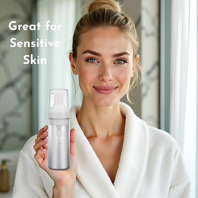 Lavien Centella Creaming Facial Toner - Centella Asiatica Leaf Water - Bubble Foaming, Night and Day Toner, Cleanse, Exfoliate - 5.97 Fl Oz. (150ml) Bottle