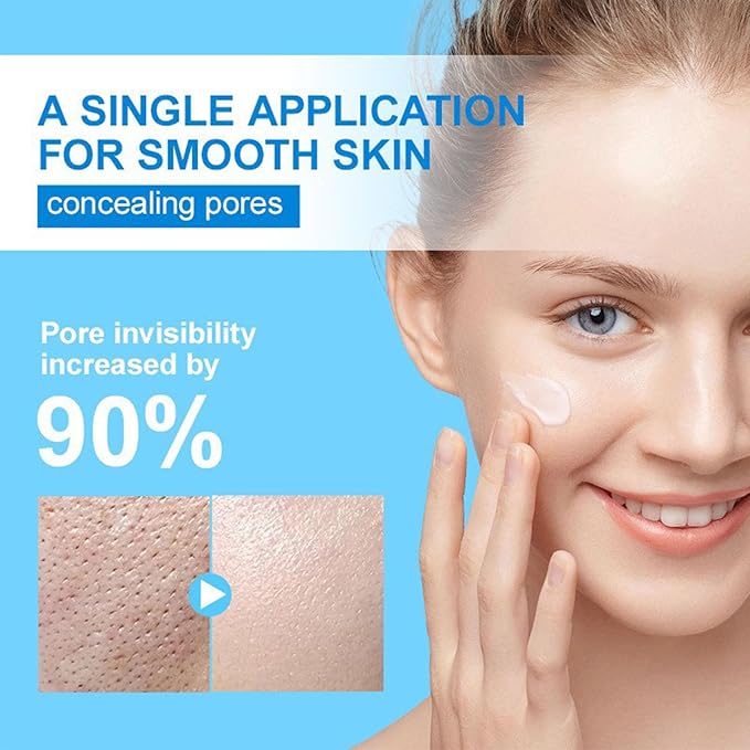 Pore Invisible Cream,Pore Shrinking Invisibility Cream,Pore Minimizer & Reducer for Face,Oil Control Firming,Conceals Pores,Moisturizing,Lightens Fine Lines