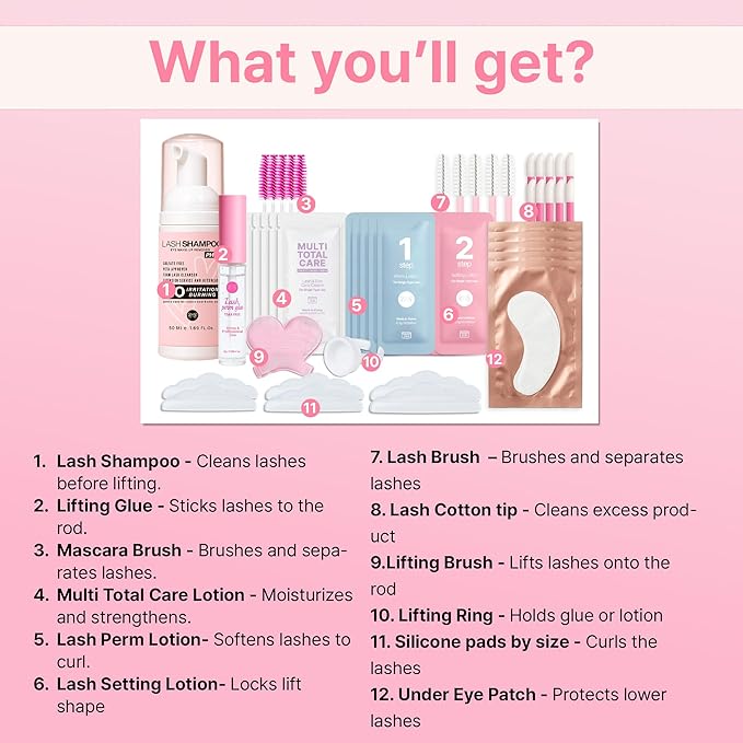 Korean Lash Lift Kit - Eye Brow Lamination Kit Eyelash Perm Kit Eyelash Lift Kit Lash Perm Eyebrow Lamination