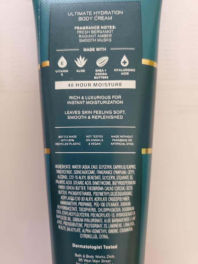 Bath & Body Works Mediterranean Mirage Ultimate Hydration Body Cream 8 Ounces Pack of 2