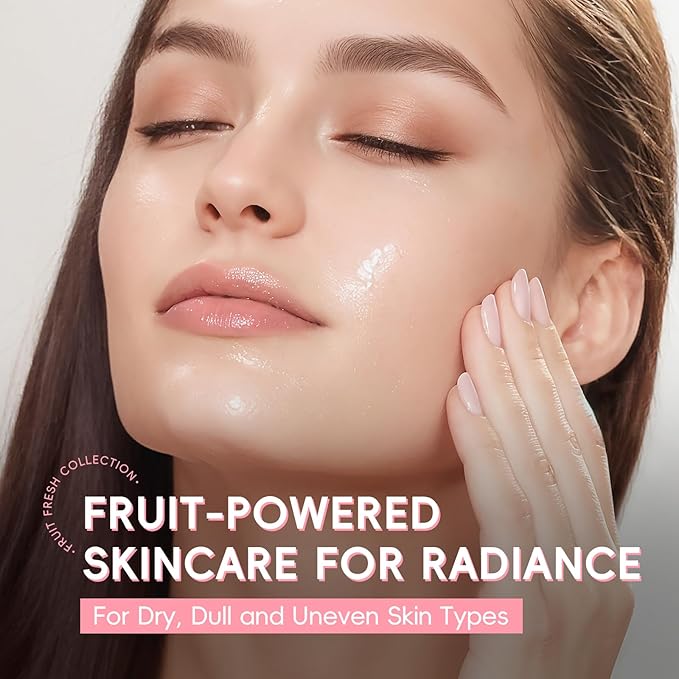 Watermelon & Niacinamide Skin Care Set, Beauty Facial Skincare Products, Routine Skincare for Teens, Nourishing, Hydration, Glow Up, Trendy Stuff for Girls with 3PCS, Birthday Mother's Day Gift
