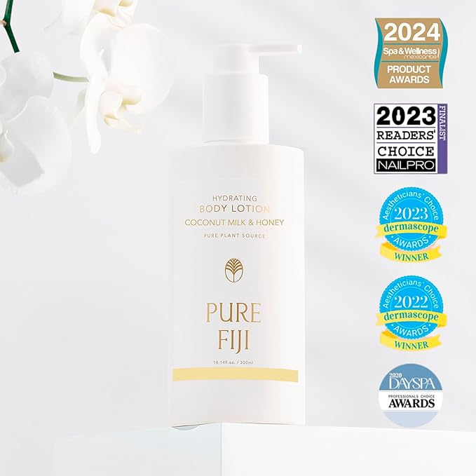 PURE FIJI Hydrating Body Lotion, Coconut Milk & Honey (10.14 Fl.Oz /300ml)