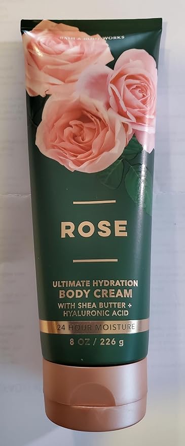 Bath & Body Works Rose Body Wash Shower Gel and Body Cream 2 Piece Set