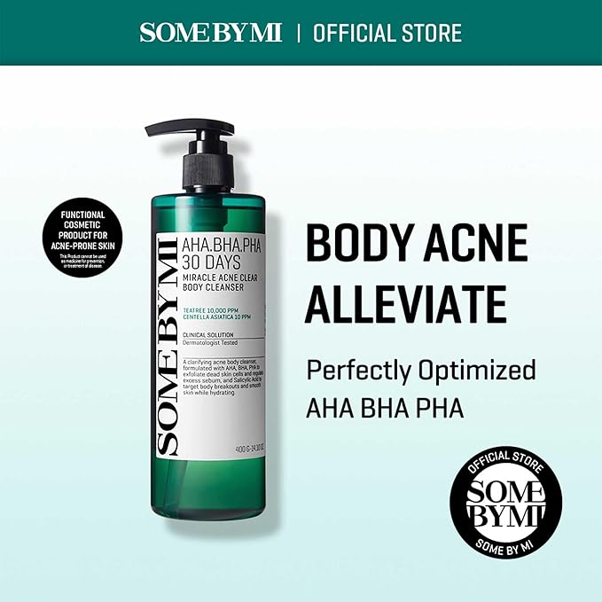 SOME BY MI AHA BHA PHA 30 Days Miracle Toner 2EA & Miracle Acne Clear Body Cleanser