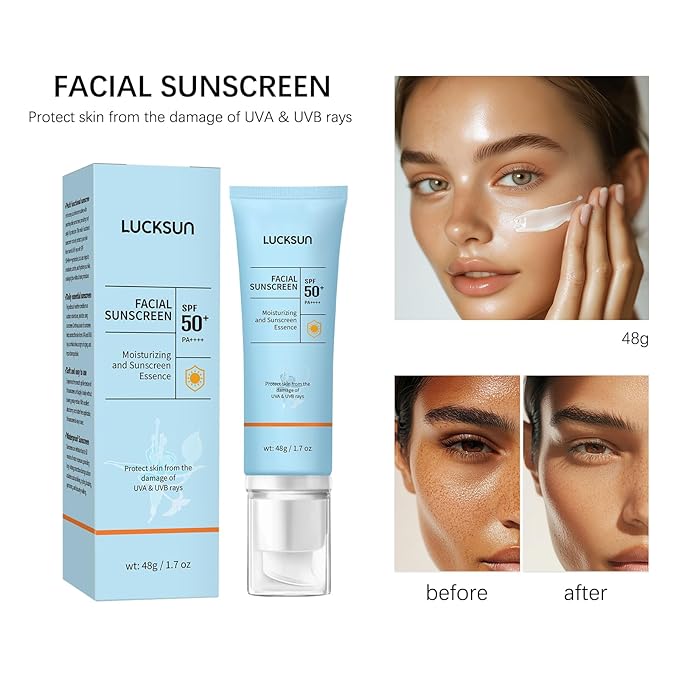 Tpyag Tinted Sunscreen for Face, Broad Spectrum SPF 50+++ Protection, Water-Resistant, Lightweight & Non-Greasy for Facial & Body, Travel Size Sunscreen, Daily Protection, 1.7 fl.oz