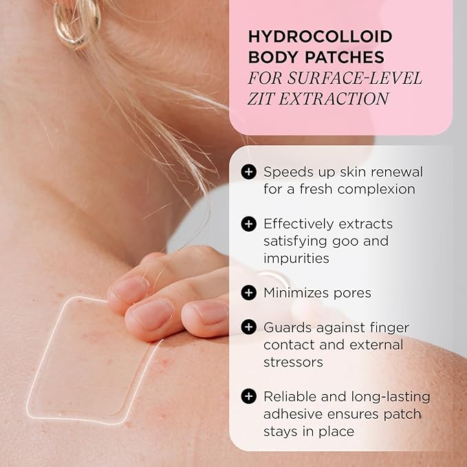 ZitSticka Pimple Patches for Face and Body, Goo Getter Hydrocolloid Patches to Cover Zits & Blemishes, Acne Patches or Zit Spot Stickers, Blemish Patch (Body Patch 9 Pack)
