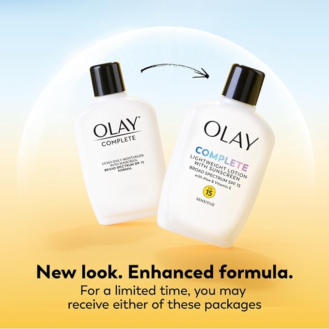 Olay Complete All Day Moisturizer SPF 15, Sensitive 4 oz (Pack of 3)