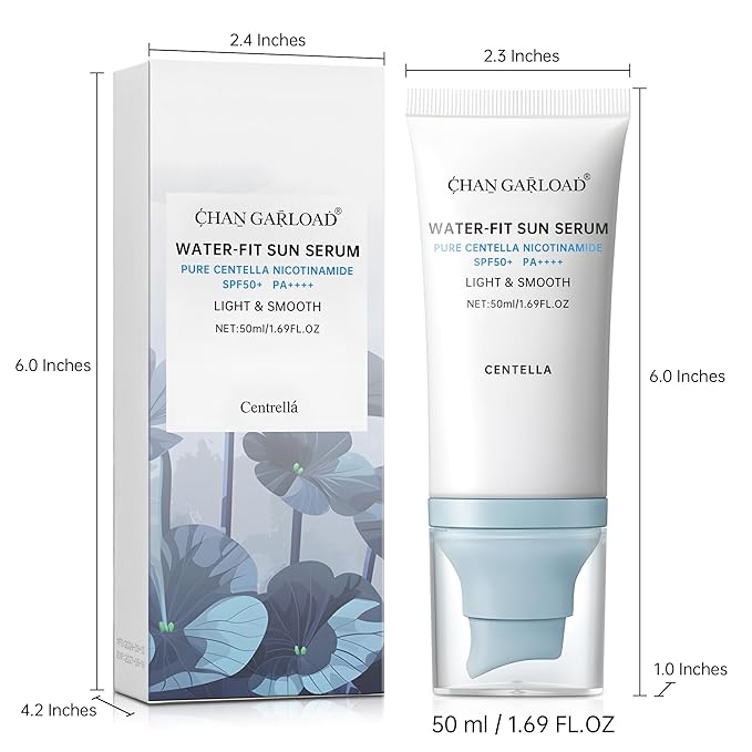 Korean Sunscreen for Face & Body – SPF 50+ Madagascar Centella Mineral Sunblock with Tinted Moisturizer, Hyaluronic Acid & Niacinamide, Lightweight & Hydrating Korean Skin Care, 50ml