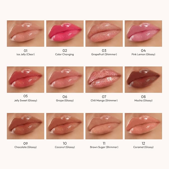 KISS NEW YORK Professional Melting Jelly Lip Balm, High Shine & Moisturizing Lip Stick, Long Lasting, Plumping Effect Look, Non-Sticky & Not Cakey, Easy Application & Natural Coverage (Caramel)