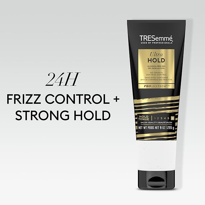 TRESemmé Gel Ultra Hold for 24H Frizz Control, with Pro Lock Technology, 9 oz (Pack of 2)