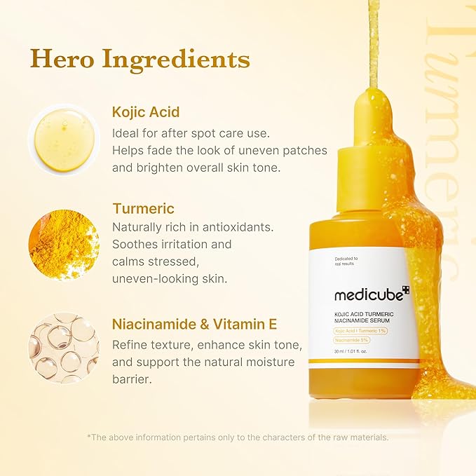 medicube Viral Serum Duo for Clear and Plump Skin: Kojic Acid Turmeric and Salmon DNA Pink Serum for Uneven Skin Tone & Texture Care | Korean Skincare, Giftable Skincare Set, Stocking Stuffers
