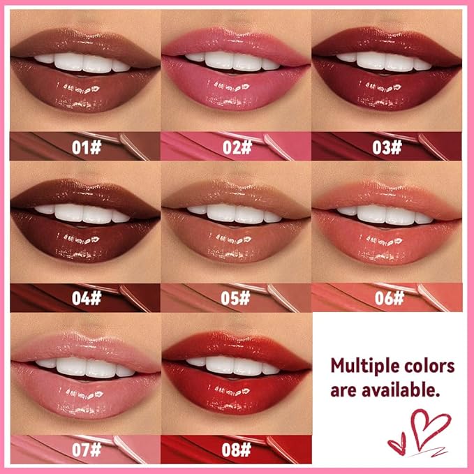 1Pc Coral Pink Butter Lipstick Tinted Lip Balm, Shine Moisturizing Plumper Lipstick for Women, Natural Nourishing Hydrating Lip Gloss Stain for Dry Lips, Lightweight Lip Liner Care Vegan Makeup