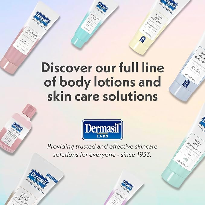 Dermasil Face Moisturizer Variety 2-Pack – Daily Face Cream with Witch Hazel and Rose Water + Night Cream with Vitamin C and Squalane, 2 Oz Ea