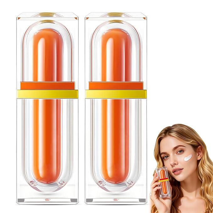 2Pcs Five Vitamin C Face Cream and Conceals, 2025 NEW VC Cream for Face, Fivefold Vitamin C BB Creams, Lightweight Long Lasting