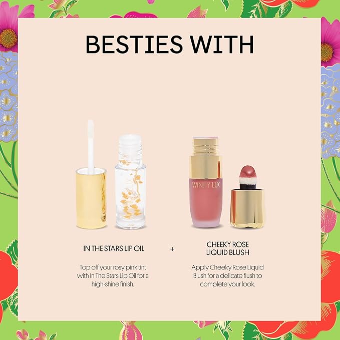 Winky Lux Flower Balm, pH Lip Balm, Color Changing Lipstick and Tinted Lip Balm, Vegan & Cruelty Free, Hydrate & Plump, Sheer Pink Lipstick, Pink Flower with Vanilla Scent