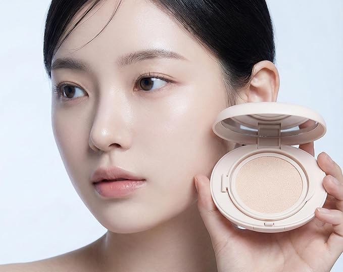 Minimerry Long Wear Cushion Foundation #13 FAIR 13 g / 0.45 oz, Matte Finish Korean Makeup, Full Coverage & Semi Matte, 5 Shades for All Skin Tones