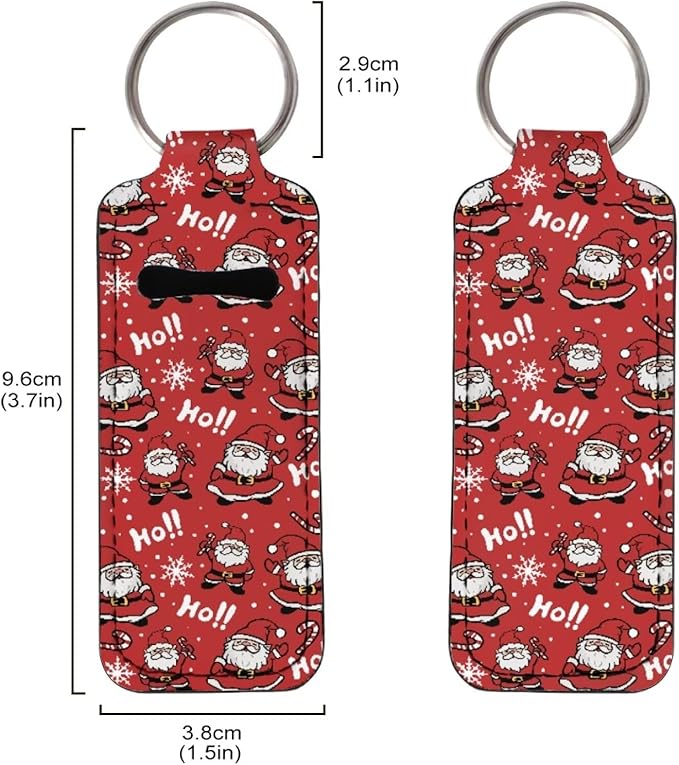 Lipstick Holder Keychain, Cute Keychains for Lip Balm Holder, Neoprene Lipstick Sleeve Pouch for Women Men Teens